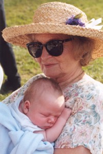 Sue Mulkey with grandson Jack in 1999